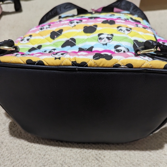NEW Betsey Johnson Rainbow Panda Backpack - Picture 9 of 12